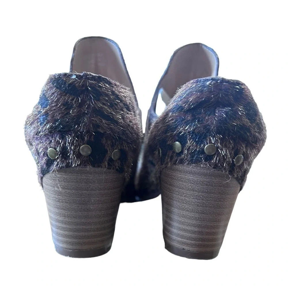 C Comfort Leopard Mule Slip on Heels size 8 - Picture 6 of 11